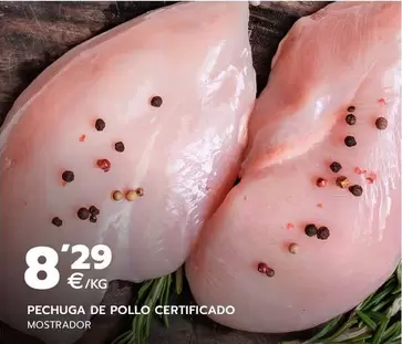 Oferta de Pechuga De Pollo Certificado por 8,29€ en BM Supermercados