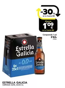 Oferta de Estrella Galicia - Cerveza 0,0% por 3,62€ en BM Supermercados