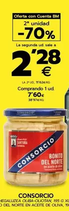 Oferta de Consorcio - Bonito Del Norte En Aceite De Oliva  por 7,6€ en BM Supermercados