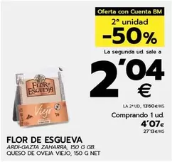 Oferta de Flor de Esgueva - Queso De Oveja Viejo por 4,07€ en BM Supermercados