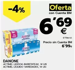 Oferta de Danone - Actimel Liquido por 6,99€ en BM Supermercados