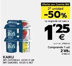 Oferta de Kaiku - Bifi Sabores por 2,49€ en BM Supermercados