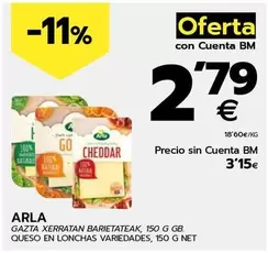 Oferta de Bm - Queso En Lonchas  por 3,15€ en BM Supermercados