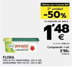 Oferta de Flora - Margarina Pro-Activ por 2,95€ en BM Supermercados