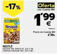 Oferta de Nestlé - Cereals Nesquik Mix por 2,39€ en BM Supermercados