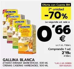 Oferta de Gallina Blanca - Cremas Caseras Variedades por 2,19€ en BM Supermercados