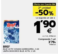 Oferta de Bref - Limpia Inodoros Blue Activ  por 3,79€ en BM Supermercados