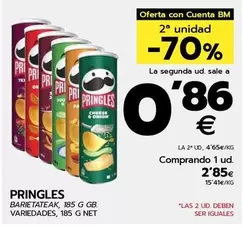 Oferta de Pringles - Variedades por 2,85€ en BM Supermercados