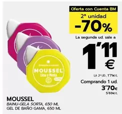 Oferta de Moussel - Gel De Bano Gama por 3,7€ en BM Supermercados