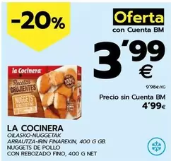 Oferta de La Cocinera - Nuggets De Pollo Con Rebozado Fino por 4,99€ en BM Supermercados