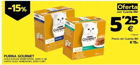 Oferta de Purina - Gourmet por 6,15€ en BM Supermercados