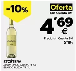 Oferta de Etcétera - Blanco Rueda por 5,19€ en BM Supermercados