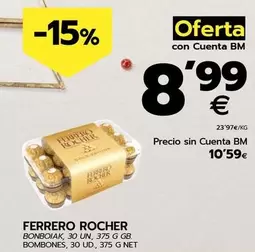 Oferta de Ferrero Rocher - Bombones por 10,59€ en BM Supermercados