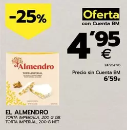 Oferta de El Almendro - Torta Imperial por 6,59€ en BM Supermercados