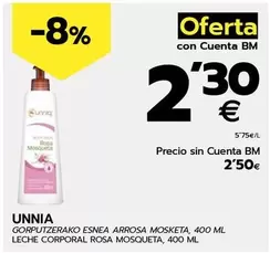 Oferta de Umia - Leche Corporal Rosa Mosqueta por 2,3€ en BM Supermercados