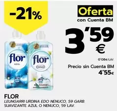 Oferta de Flor - Suavizante Azul O Nenuco  por 4,55€ en BM Supermercados