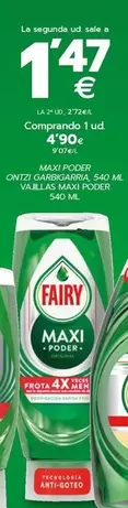 Oferta de Fairy - Vajillas Maxi Poder por 4,9€ en BM Supermercados