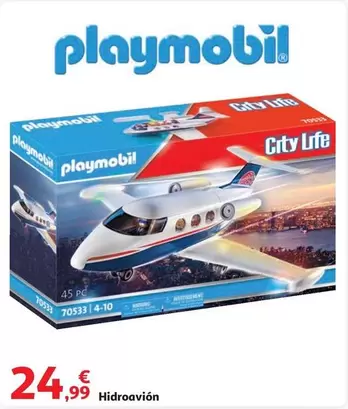 Oferta de Playmobil - Hidroavion por 24,99€ en Alcampo