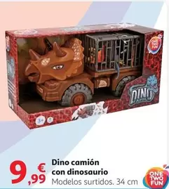 Oferta de One Two Fun - Dino Camión Con Dinosaurio por 9,99€ en Alcampo