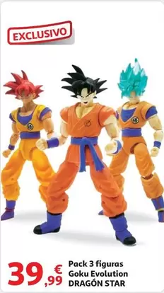 Oferta de Evolution - Pack 3 Figuras Goku por 39,99€ en Alcampo