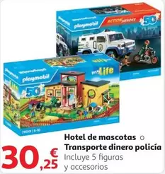 Oferta de Playmobil - Hotel De Mascotas O Transporte Dinero Policia por 30,25€ en Alcampo