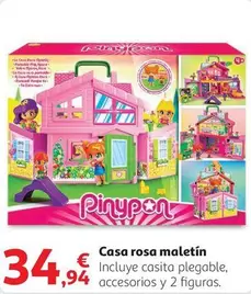 Oferta de PinyPon - Casa Rosa Maletin por 34,94€ en Alcampo