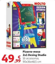 Oferta de Molto - Pizarra-mesa 2x 1 Desing Studio por 49,99€ en Alcampo