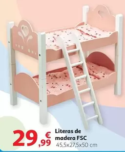 Oferta de Literas De Madera Fsc por 29,99€ en Alcampo