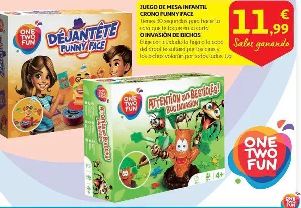 Oferta de One Two Fun - Juego De Mesa Infantil por 11,99€ en Alcampo