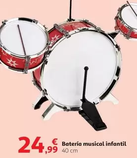 Oferta de Batería Musical Infantil por 24,99€ en Alcampo