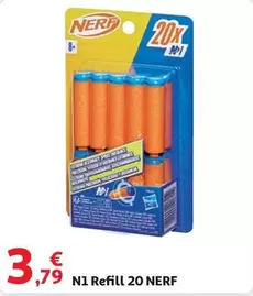 Oferta de Nerf - N 1 Refill 20 por 3,79€ en Alcampo