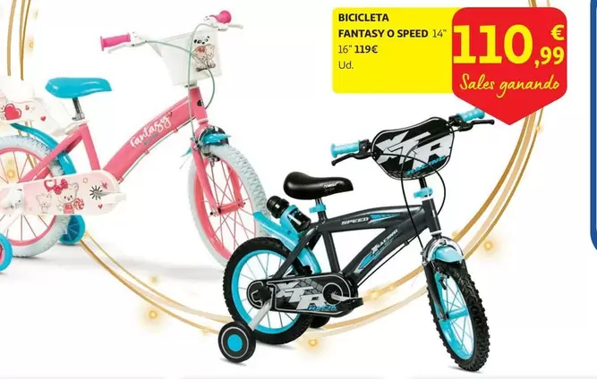 Oferta de Fantasy - Bicicleta Fantasy O Speed por 110,99€ en Alcampo