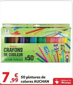 Oferta de Auchan - 50 Pinturas De Colores por 7,99€ en Alcampo