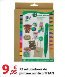 Oferta de Titan - Rotuladores De Pintura Acrílica por 9,95€ en Alcampo