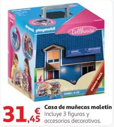 Oferta de Playmobil - Casa De Muñecas Maletin por 31,45€ en Alcampo