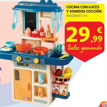 Oferta de One Two Fun - Cocina Con Luces Y Sonidos Coccion por 29,99€ en Alcampo