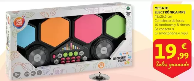 Oferta de One - Mesa DJ Electronica por 19,99€ en Alcampo