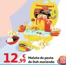 Oferta de One Two Fun - Maleta De Pasta De Doh Merienda por 12,99€ en Alcampo