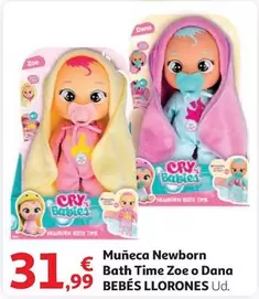 Oferta de Bath - Muneca Newborn  Time Zoe O Dana por 31,99€ en Alcampo