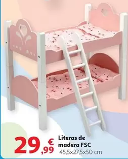 Oferta de Literas De Madera Fsc por 29,99€ en Alcampo