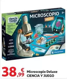 Oferta de Clementoni - Microscopio Deluxe Ciencia Y Juego por 38,99€ en Alcampo