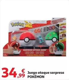 Oferta de Pokemon - Juego Ataque Sorpresa por 34,99€ en Alcampo