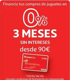 Oferta de Alcampo - 3 Meses en Alcampo