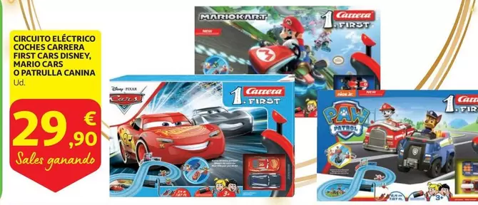 Oferta de Carrera - Circuito Eléctrico Coches por 29,9€ en Alcampo