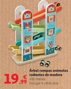 Oferta de Arbol Rampas Animales Rodantes De Madera por 19,99€ en Alcampo