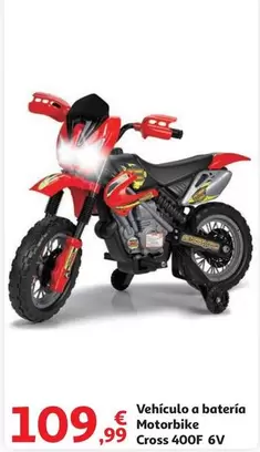 Oferta de Cross - Vehículo A Batería Motorbike  40F 6V por 109,99€ en Alcampo