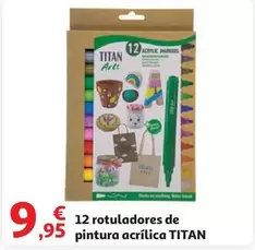 Oferta de Titan - Rotuladores De Pintura Acrílica por 9,95€ en Alcampo