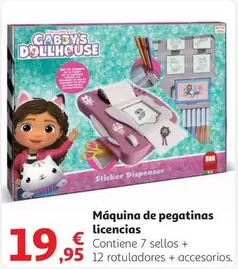 Oferta de Maquina De Pegatinas Licencias por 19,95€ en Alcampo