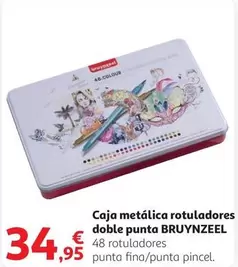 Oferta de Bruynzeel - Caja Metalica Rotuladores Doble Punta por 34,95€ en Alcampo