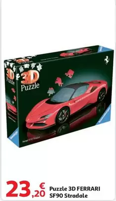 Oferta de Ferrari - Puzzle 3d Sf90 Stradale por 23,2€ en Alcampo